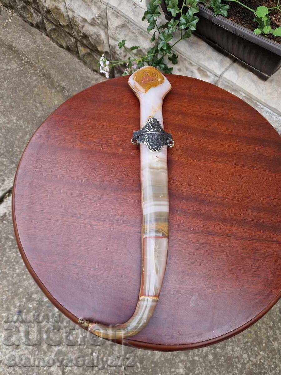 Livrarea Cuțit arab superb hanjar kama onix Livrarea Cuțit arab superb hanjar kama onix