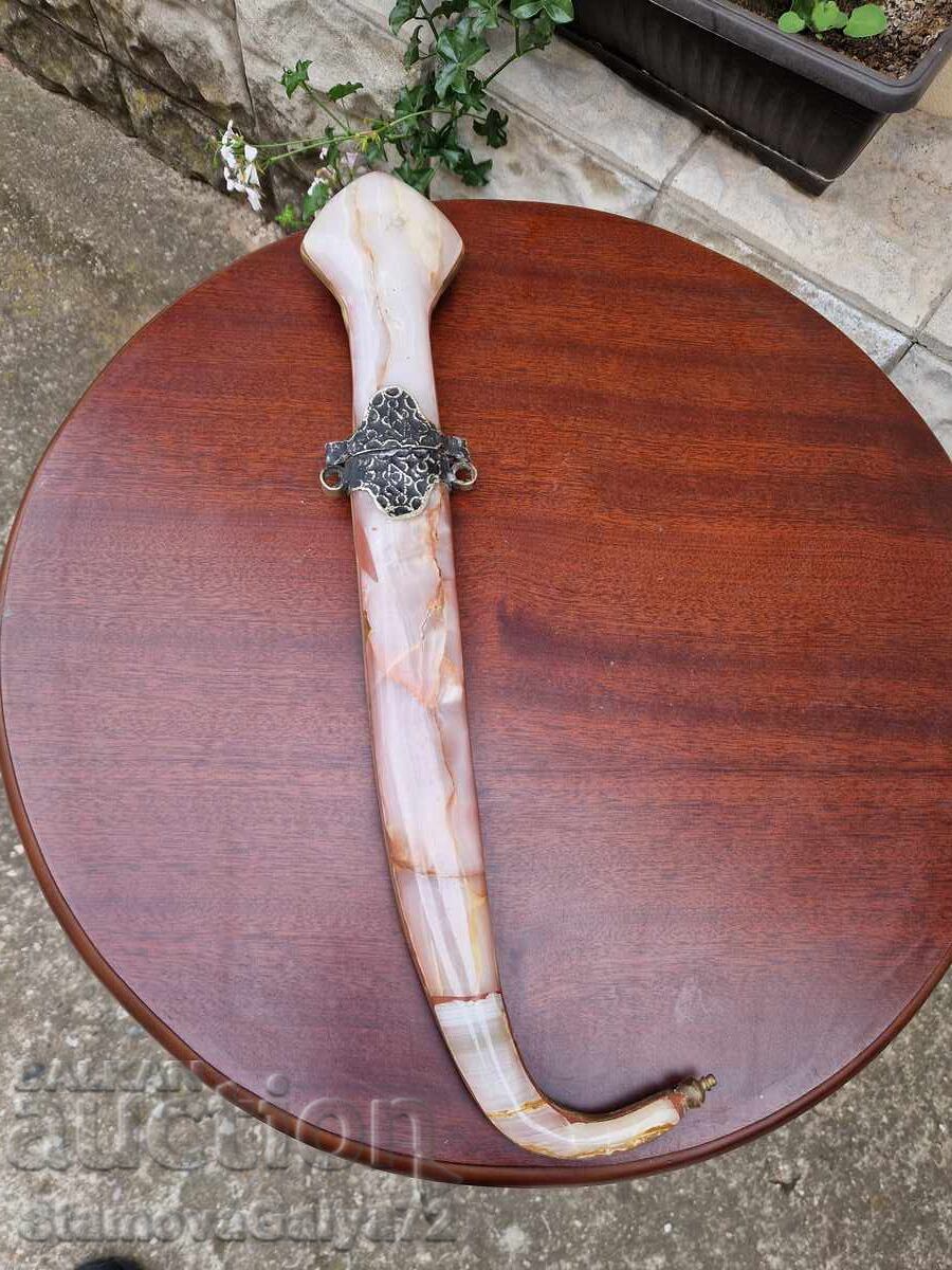 Cuțit arab superb hanjar kama onix Cuțit arab superb hanjar kama onix