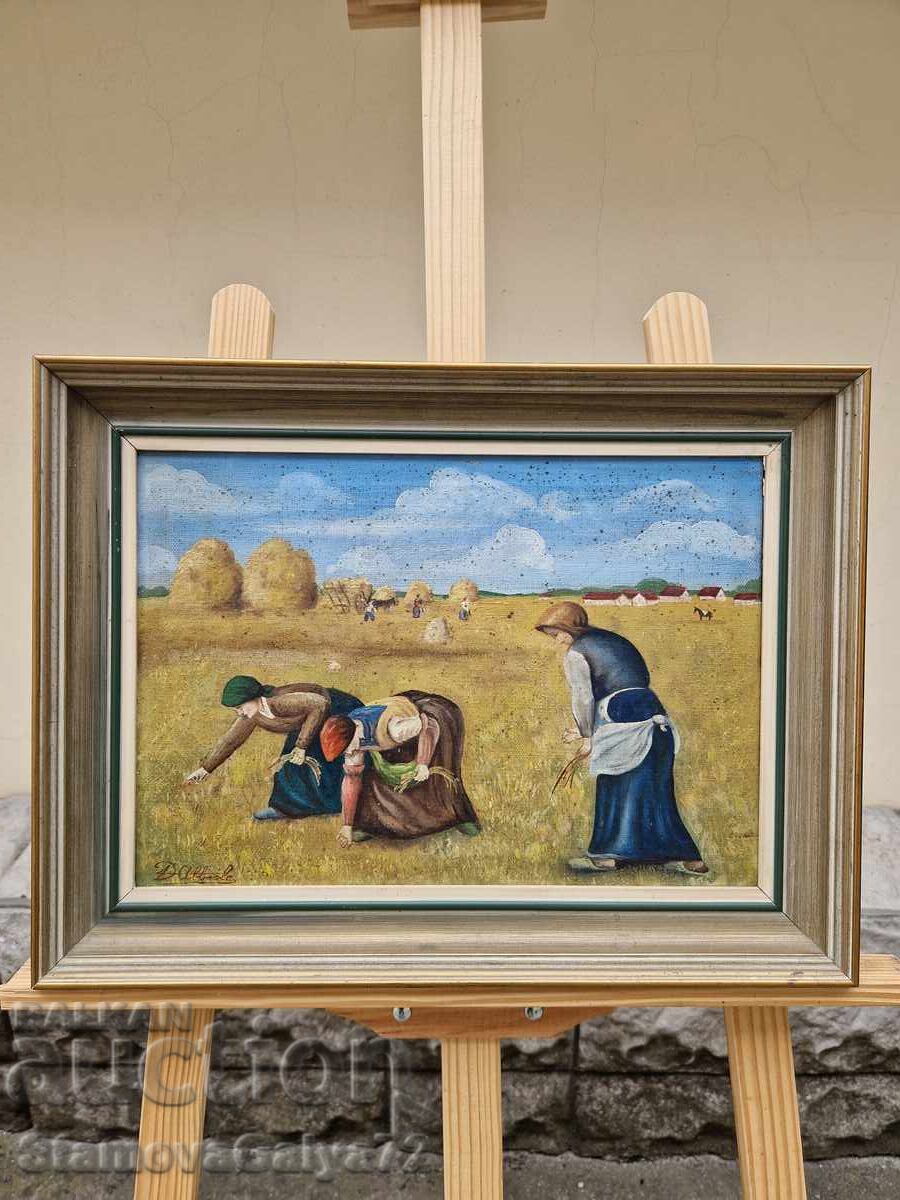 Wonderful, very old Belgian oil painting on canvas with price 189.00 BGN | € 96.63