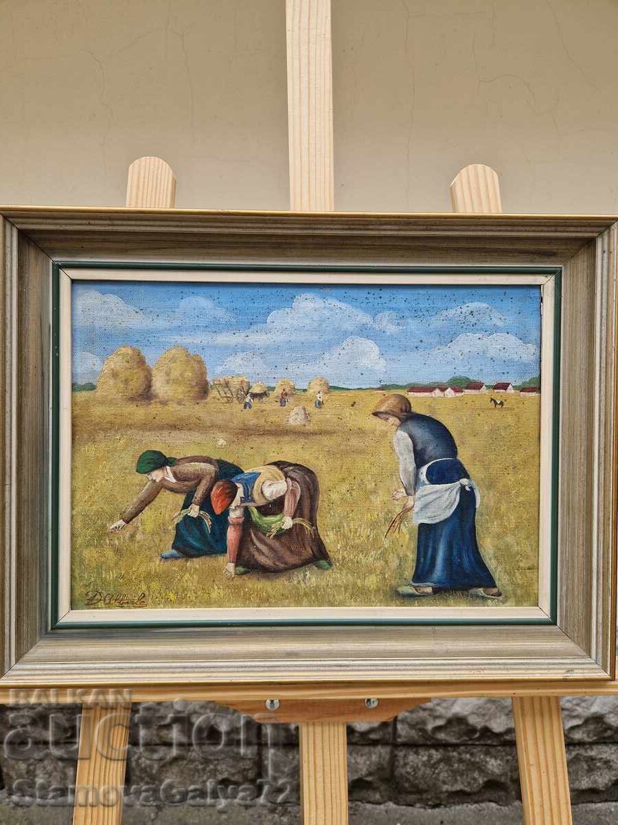 Auction  Wonderful, very old Belgian oil painting on canvas