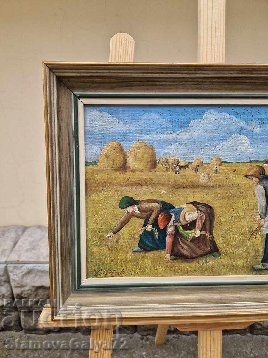 Wonderful, very old Belgian oil painting on canvas - 5