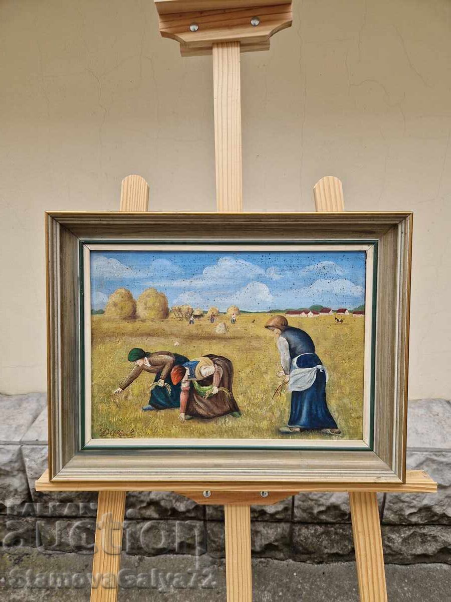 Wonderful, very old Belgian oil painting on canvas