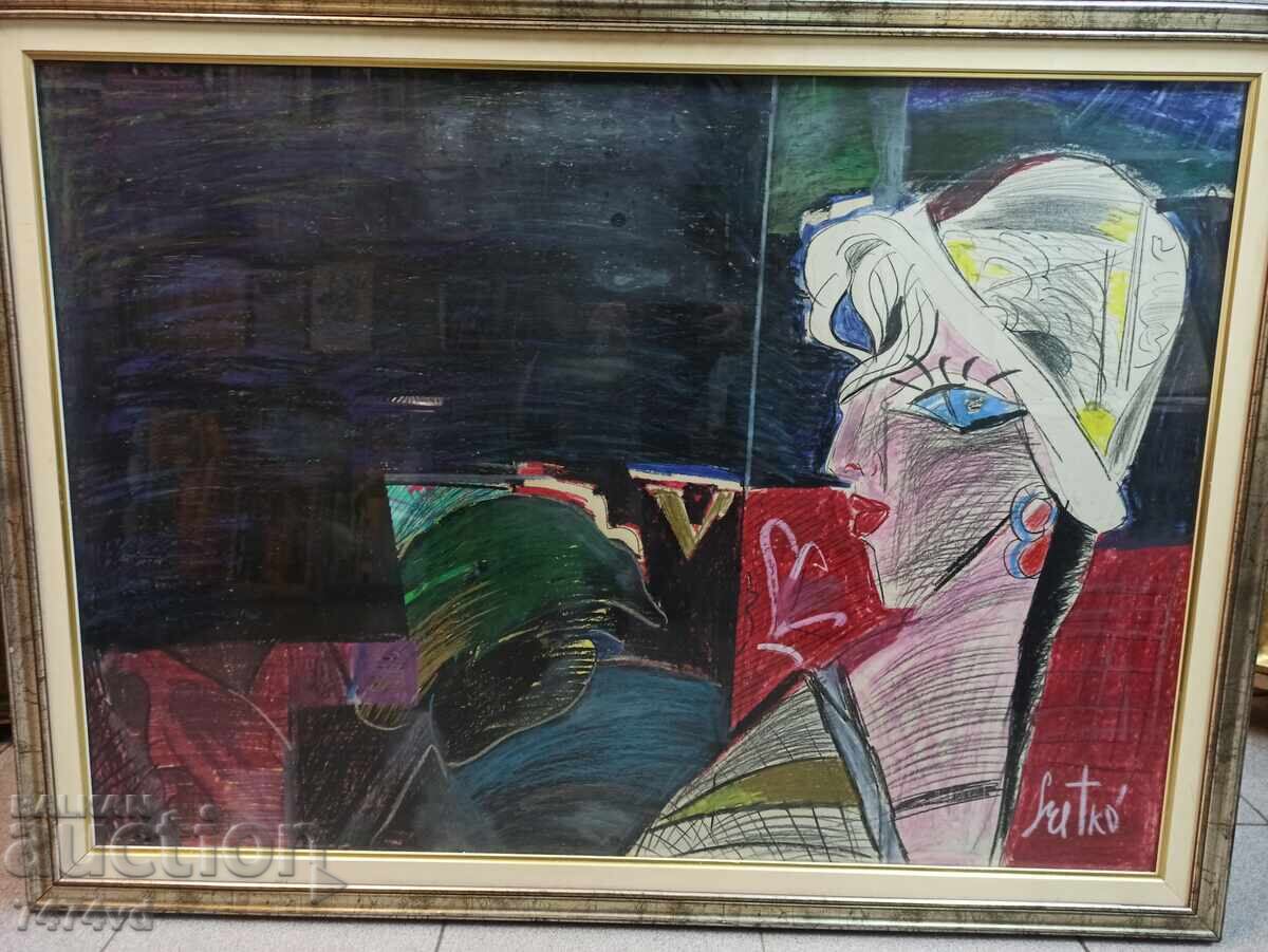 Operă unică de mari dimensiuni a artistului Sretko Divljan cu preț 3000.00 BGN | € 1533.88 Operă unică de mari dimensiuni a artistului Sretko Divljan cu preț 3000.00 BGN | € 1533.88