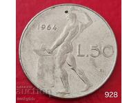 50 λίρες 1964 - Ιταλία