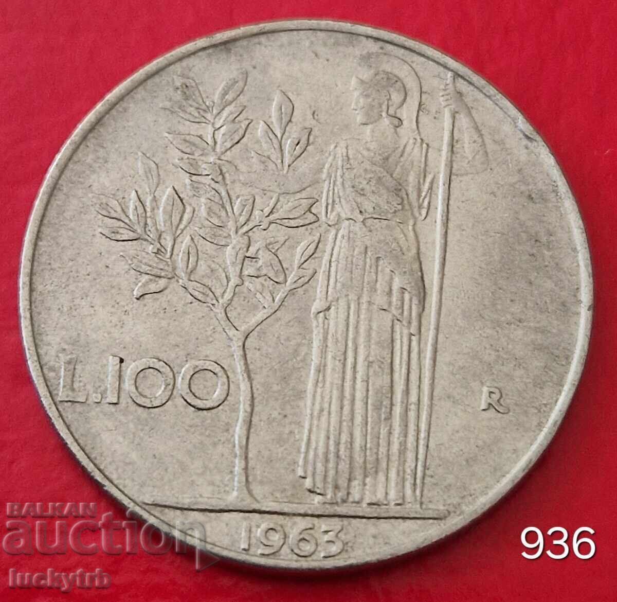 100 de lire sterline 1963 - Italia