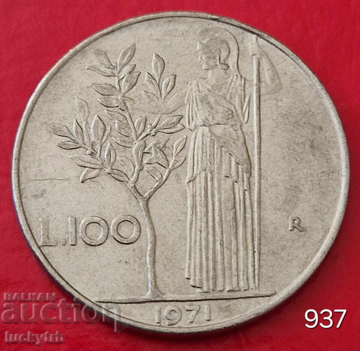100 λίρες 1971 - Ιταλία