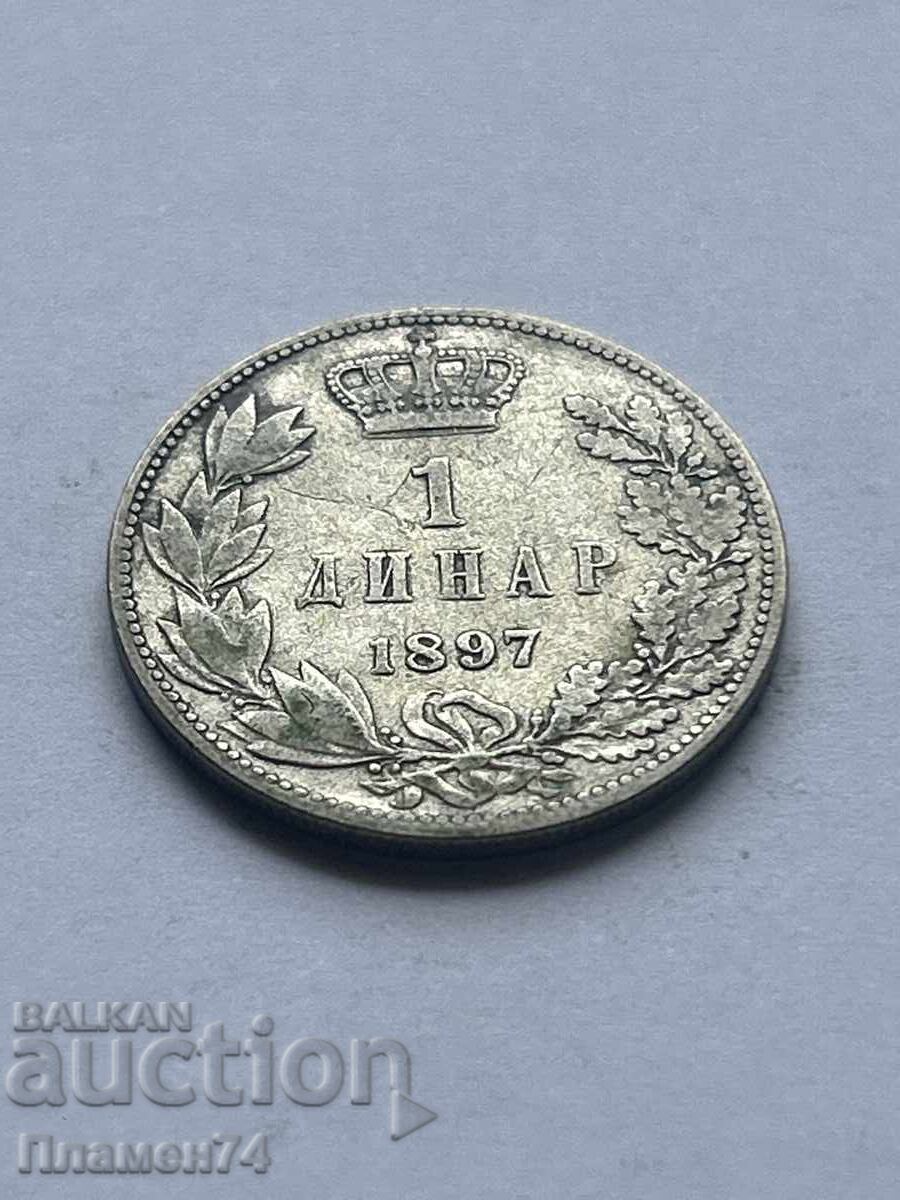 1 Dinar 1897 Serbia