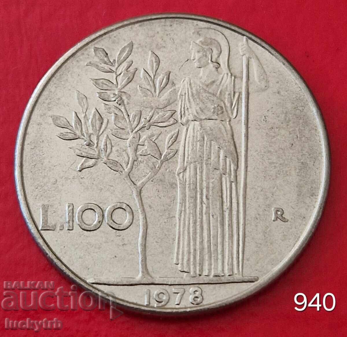 100 λίρες 1978 - Ιταλία 100 λίρες 1978 - Ιταλία