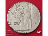 100 λίρες 1978 - Ιταλία