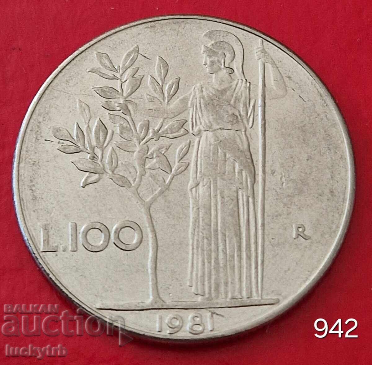 100 λίρες 1981 - Ιταλία