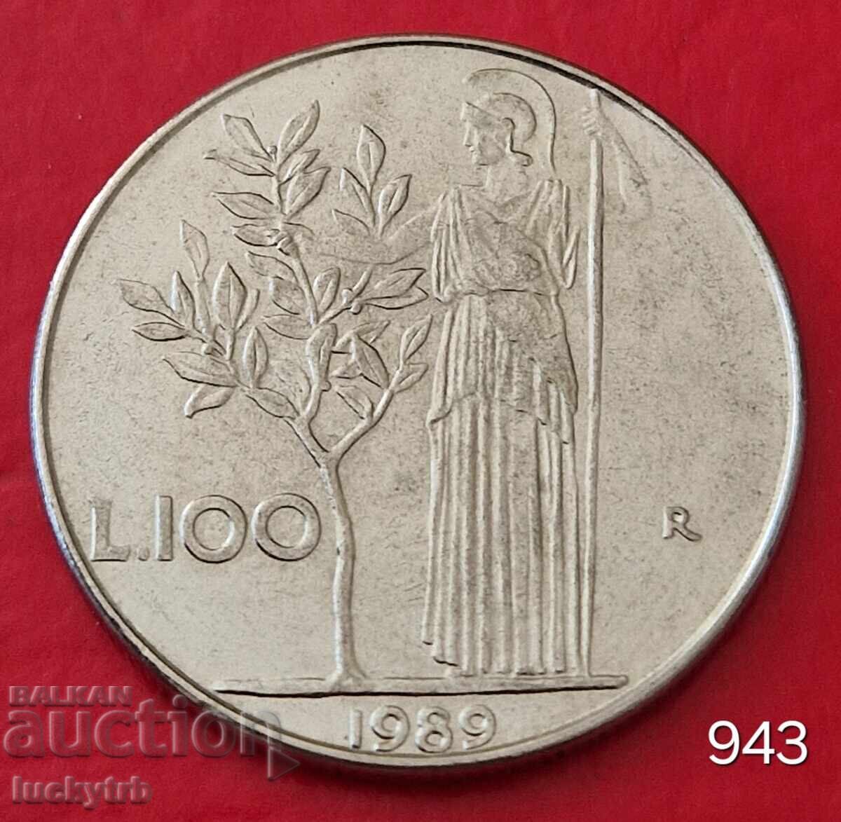 100 λίρες 1989 - Ιταλία