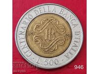 500 Lire 1993 - Italy - National Bank of Italy