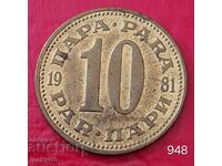 10 pari 1981 - Iugoslavia