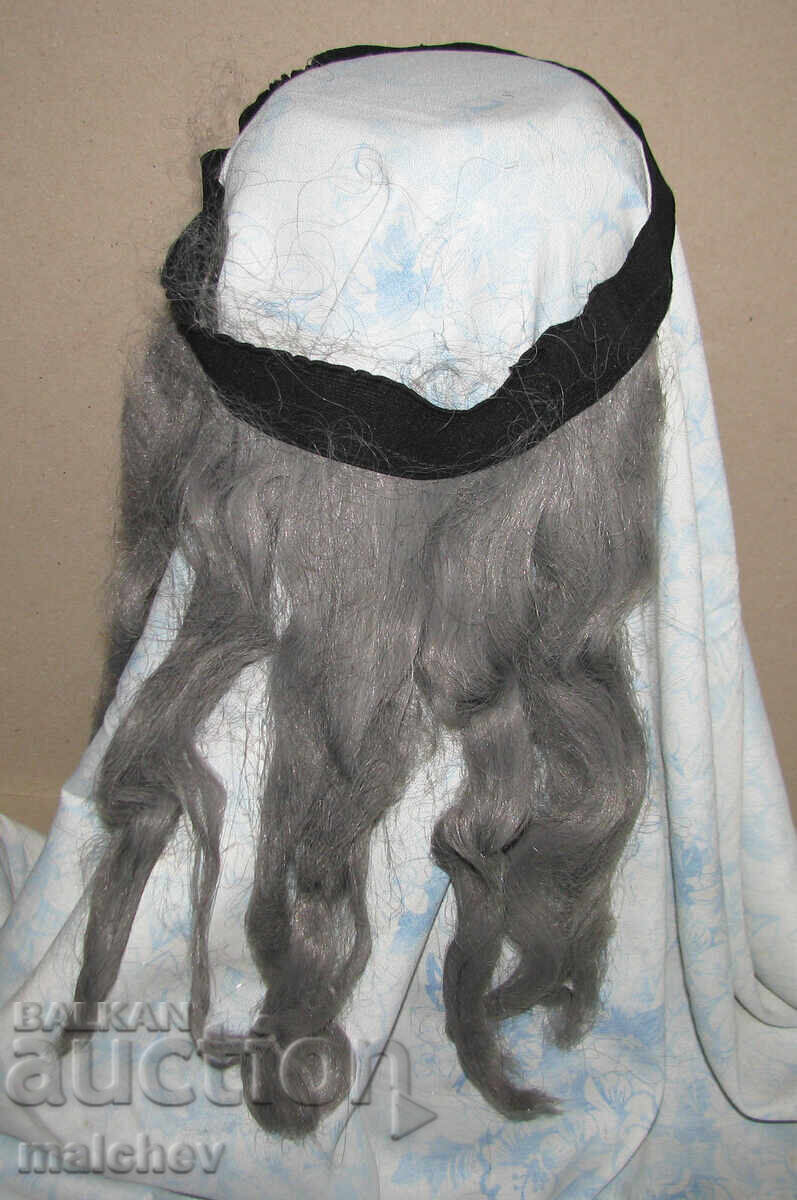 Παράδοση Περούκα μισή περούκα για μάγισσα, γερόντισσα, με λάστιχο Παράδοση Περούκα μισή περούκα για μάγισσα, γερόντισσα, με λάστιχο