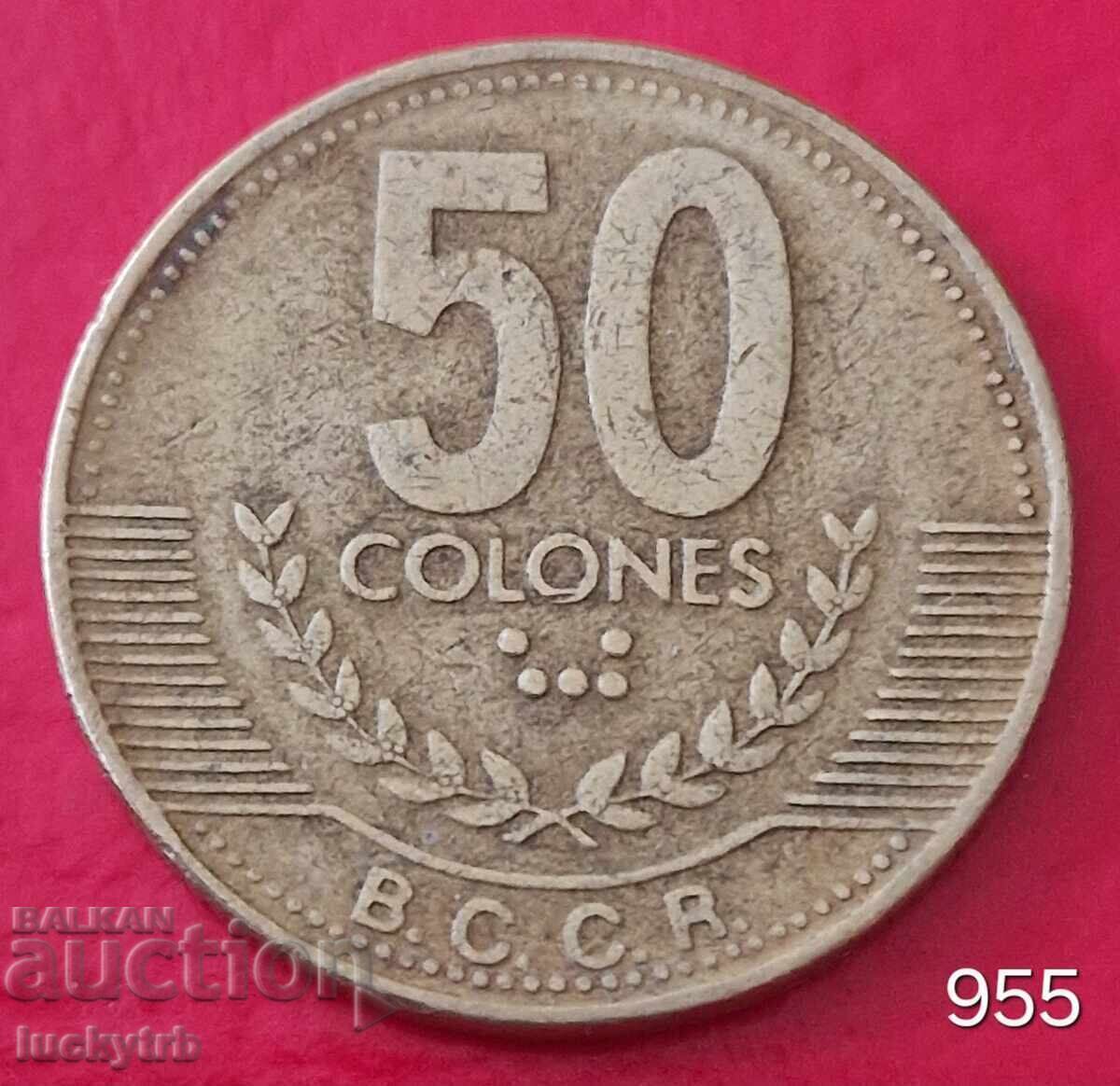 50 colón 1999 - Costa Rica
