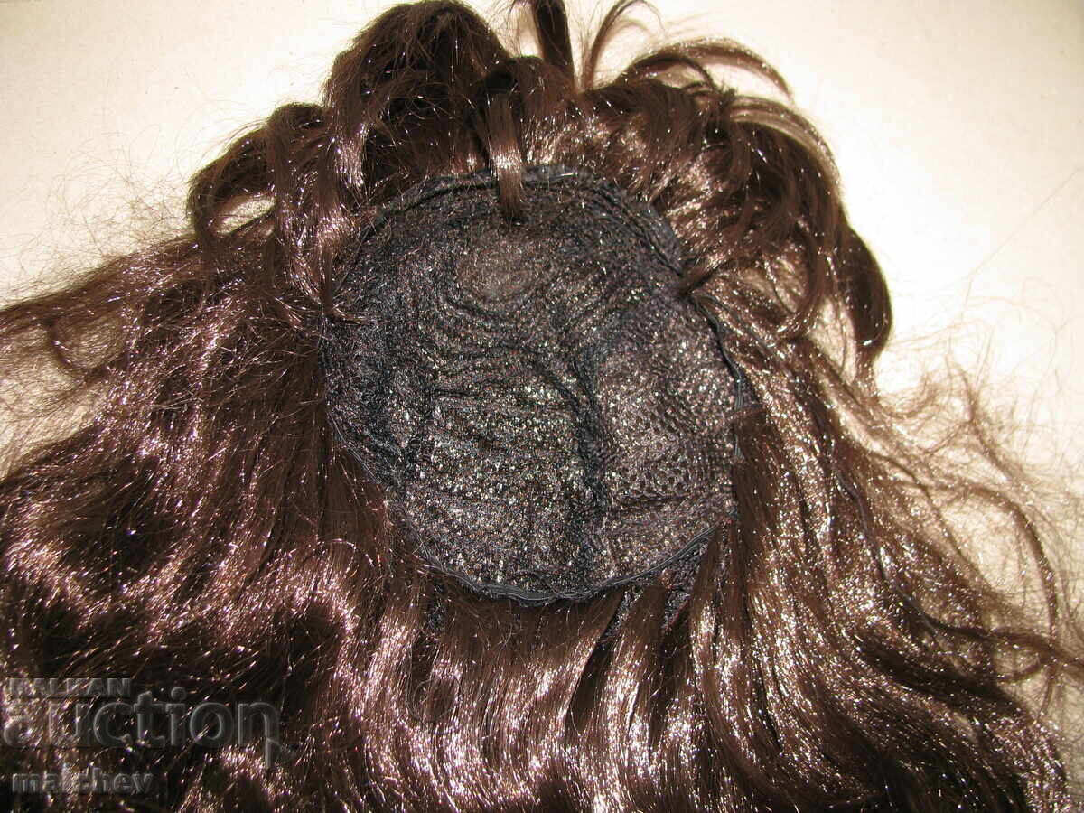 Wig made of artificial hair, 60 cm wavy, excellent - 6