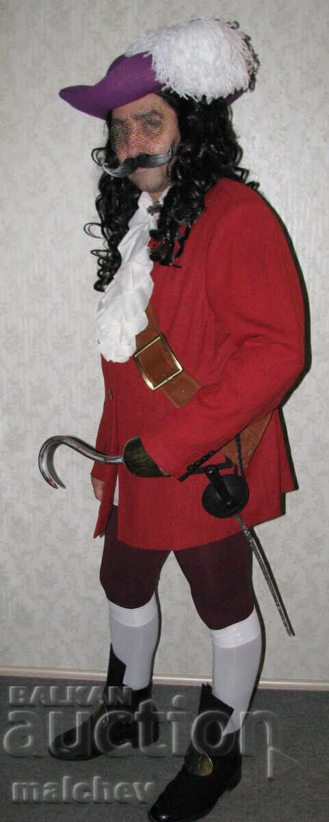 Перука от изкуствена коса 60 см черна на букли, отлична - 7