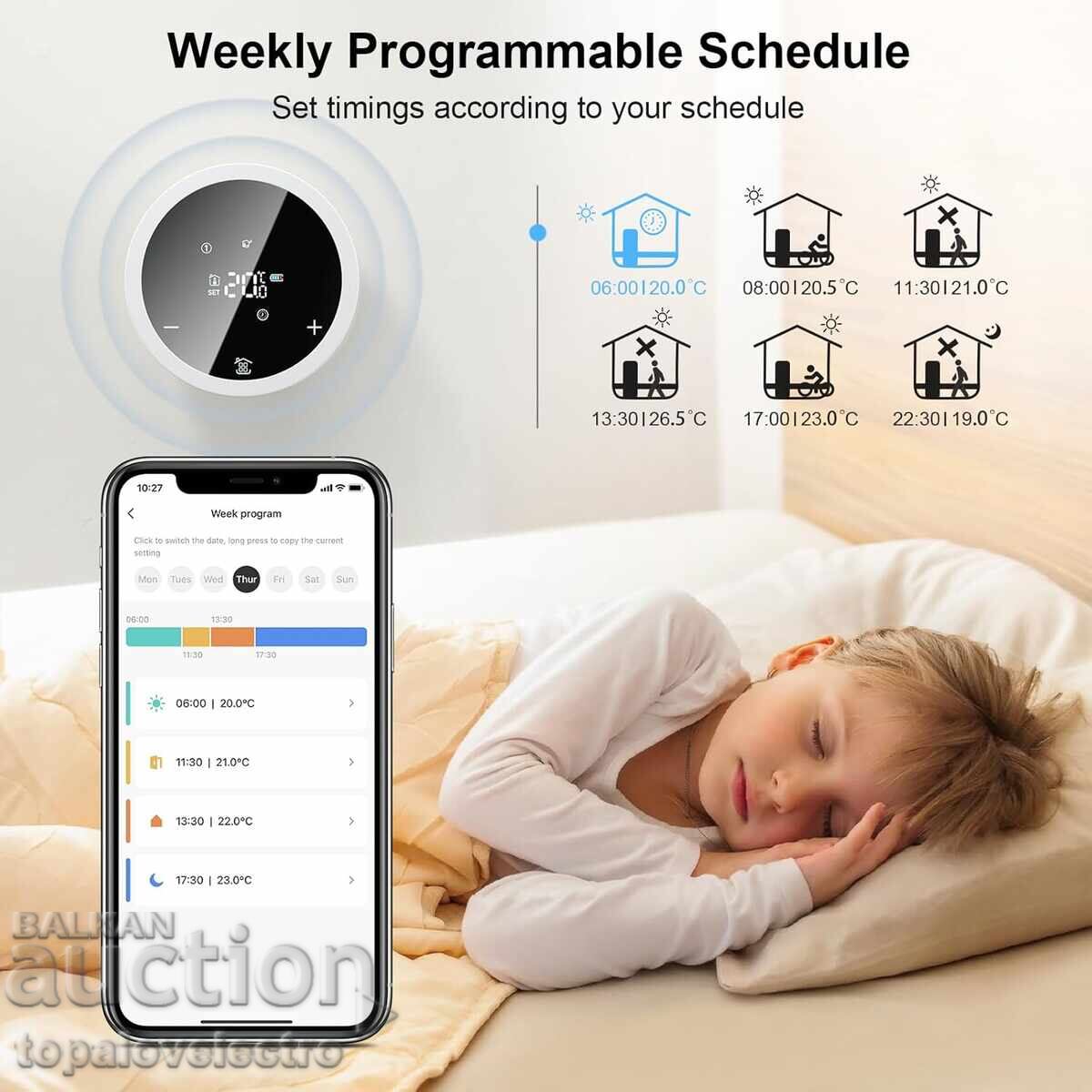 NEW! Zigbee Radiator Thermostat, Alexa, Google Assistant - 5