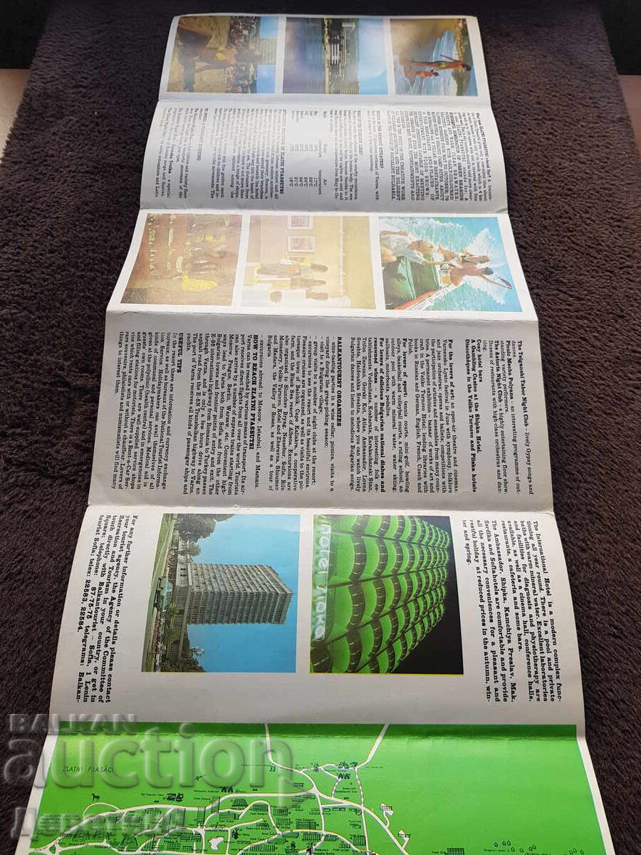 Livrarea Turist. pliant-broșură Nisipurile de Aur, Balkan Turist Livrarea Turist. pliant-broșură Nisipurile de Aur, Balkan Turist