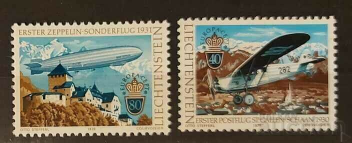 Лихтенщайн 1979 Европа CEPT Самолети/Сгради MNH Лихтенщайн 1979 Европа CEPT Самолети/Сгради MNH