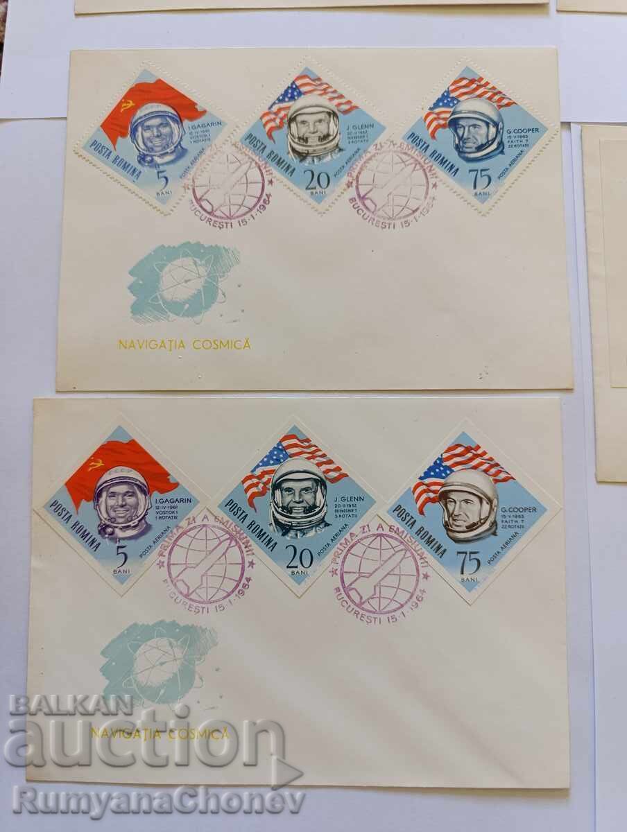 Παράδοση Πρώτης ημέρας φάκελοι Ρουμανία 1964