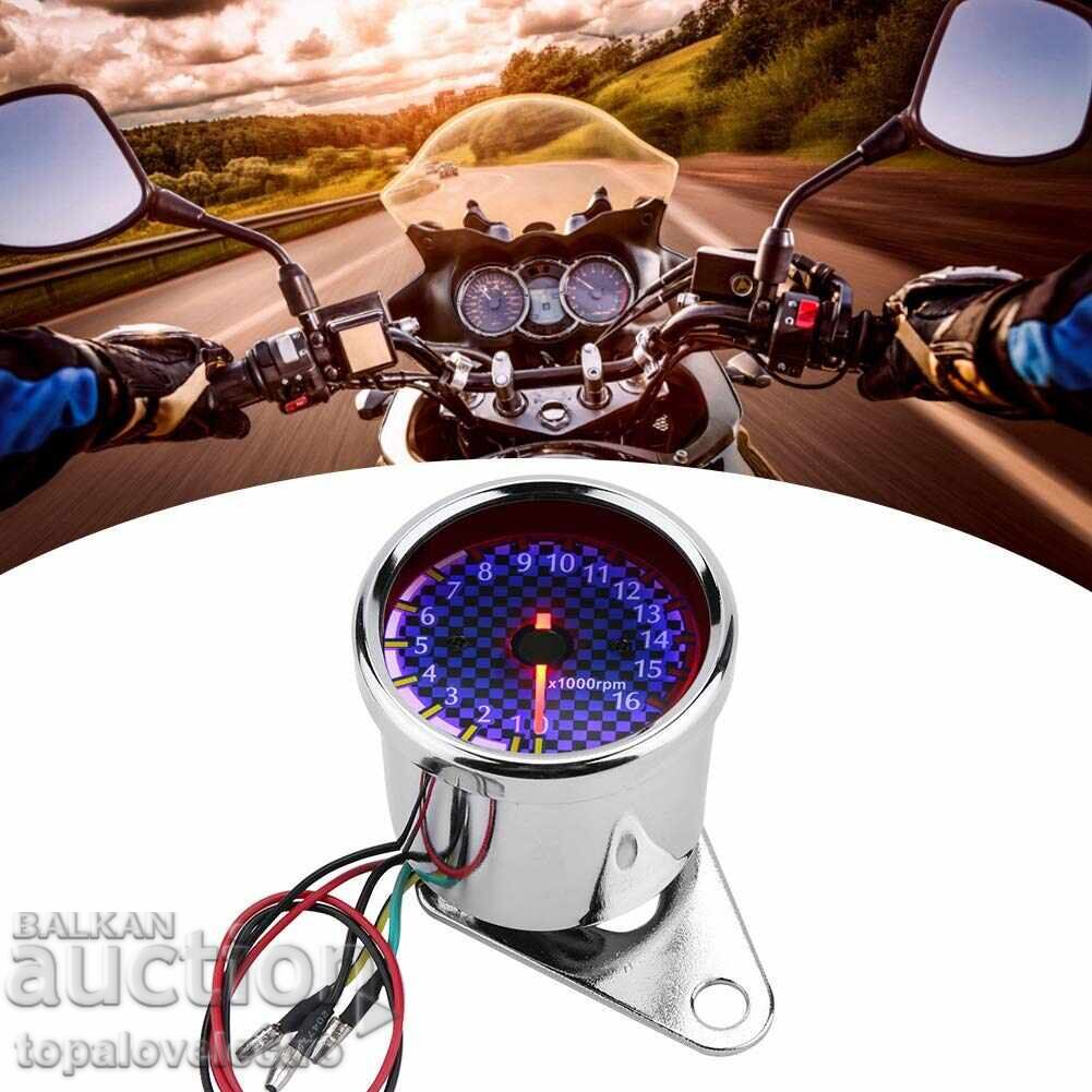 Livrarea NOU! Tahometru universal pentru motociclete cu iluminare LED, D