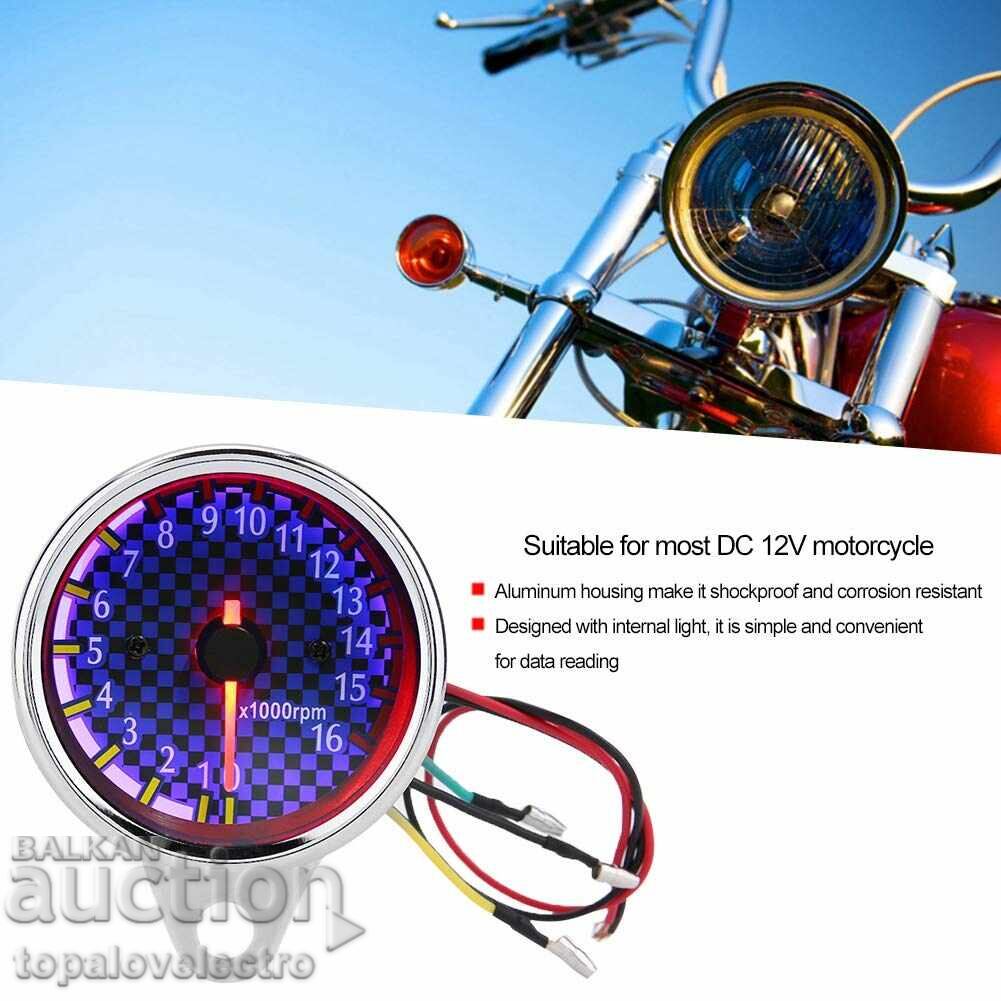NOU! Tahometru universal pentru motociclete cu iluminare LED, D - 5