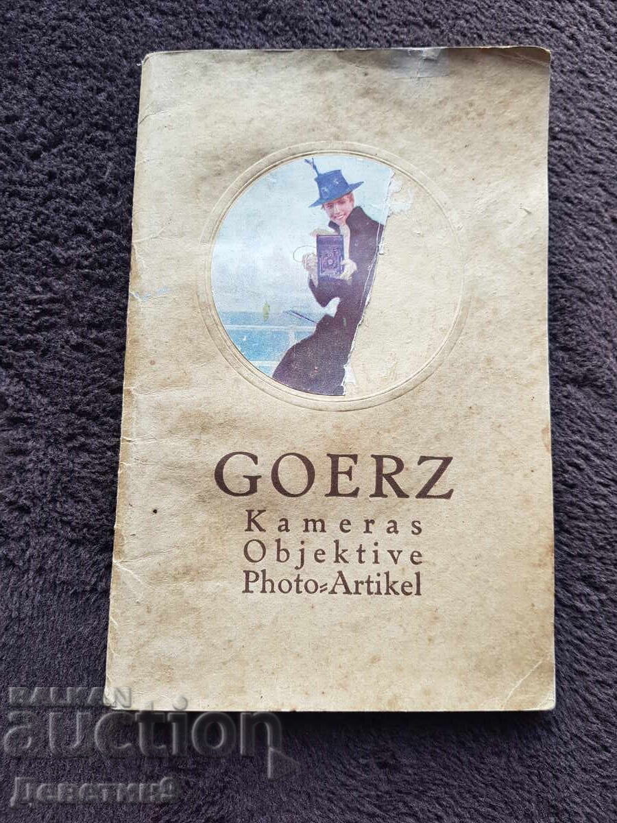 GOERZ 1921 German Catalog for Photographic Cameras and Articles GOERZ 1921 German Catalog for Photographic Cameras and Articles