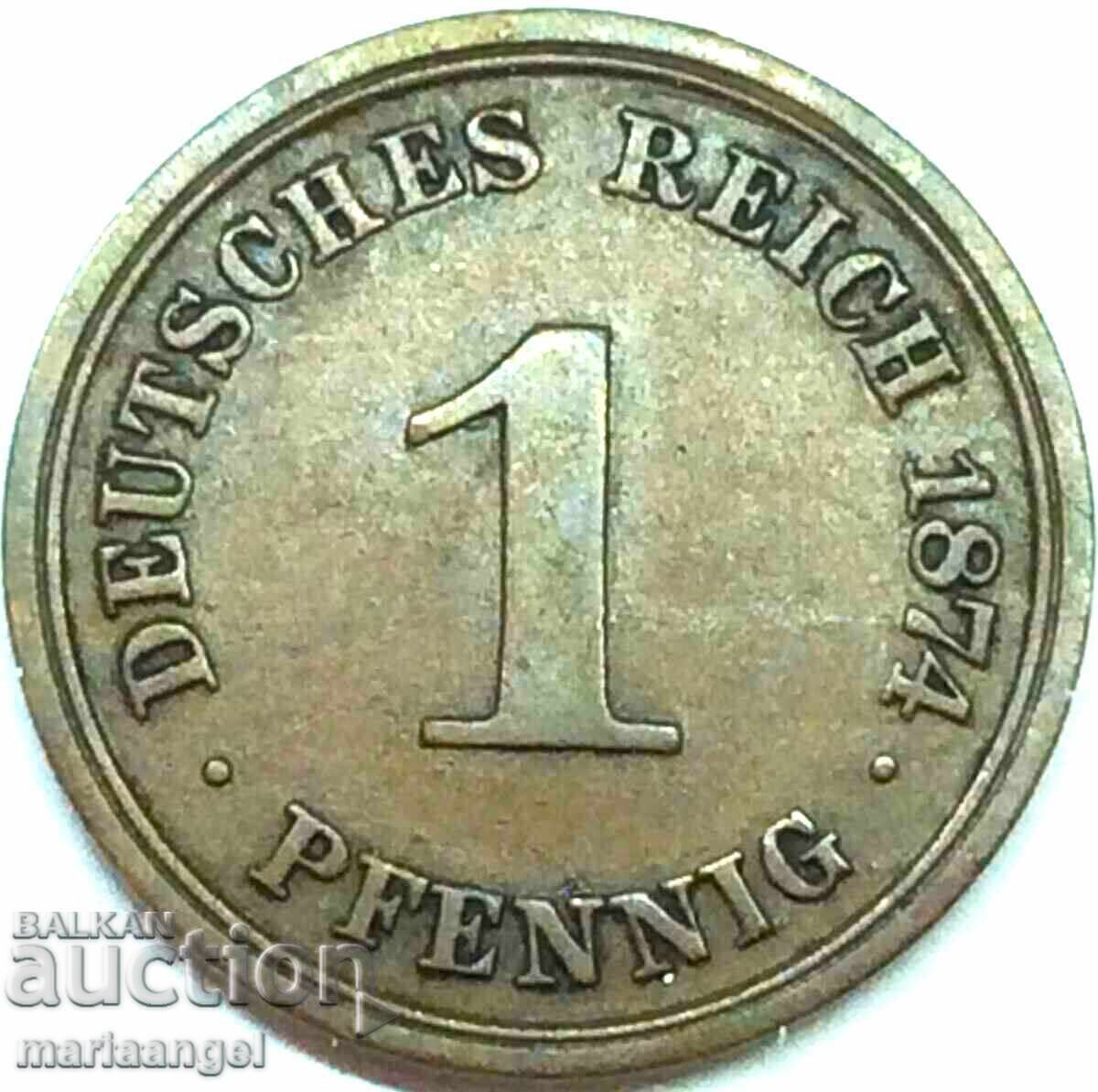 1 pfennig 1874 Germany A - Berlin - 5