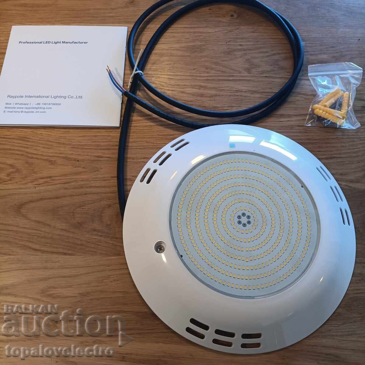 ΝΕΟ! Εξαιρετικά λεπτός LED Προβολέας για πισίνα, IP68, 2800lm, 35W - 7