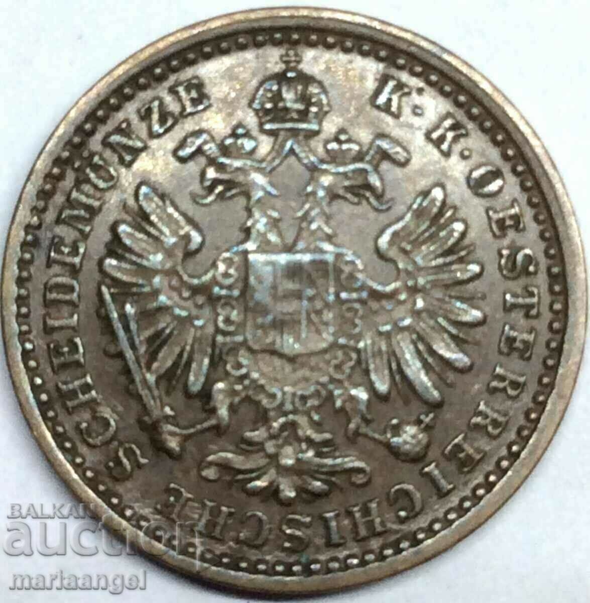 5/10 Kreuzer 1885 1 soldo Austria for Italy - 6