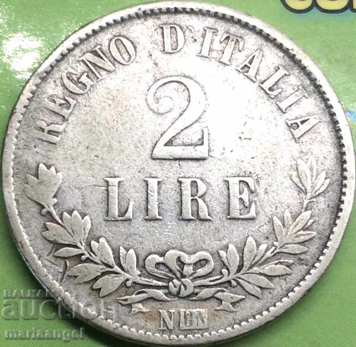 Licitație 2 lire 1863 N-Napoli Italia "CIFRĂ" VALORE BN-Birmingham RAR Licitație 2 lire 1863 N-Napoli Italia "CIFRĂ" VALORE BN-Birmingham RAR