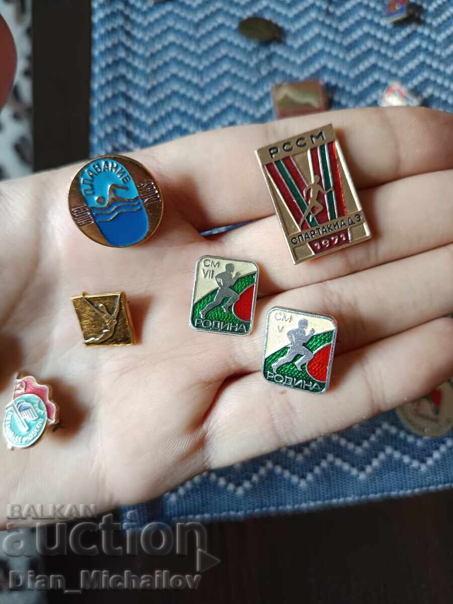 Licitație Lot de Insigne Sportive Sovietice și Bulgare