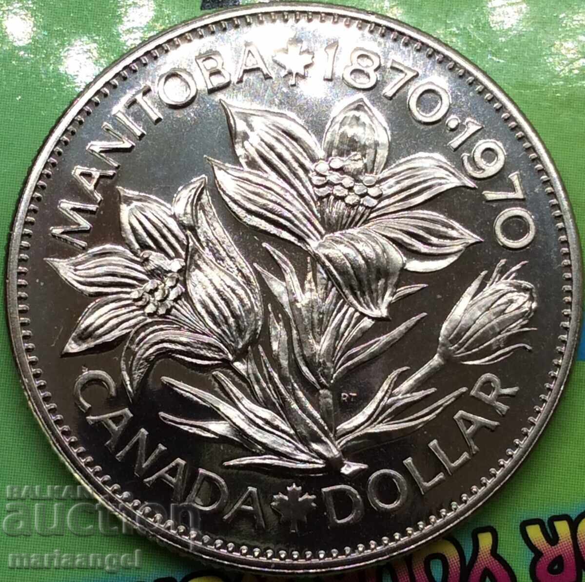 Канада 1 долар 1970 UNC PROOF