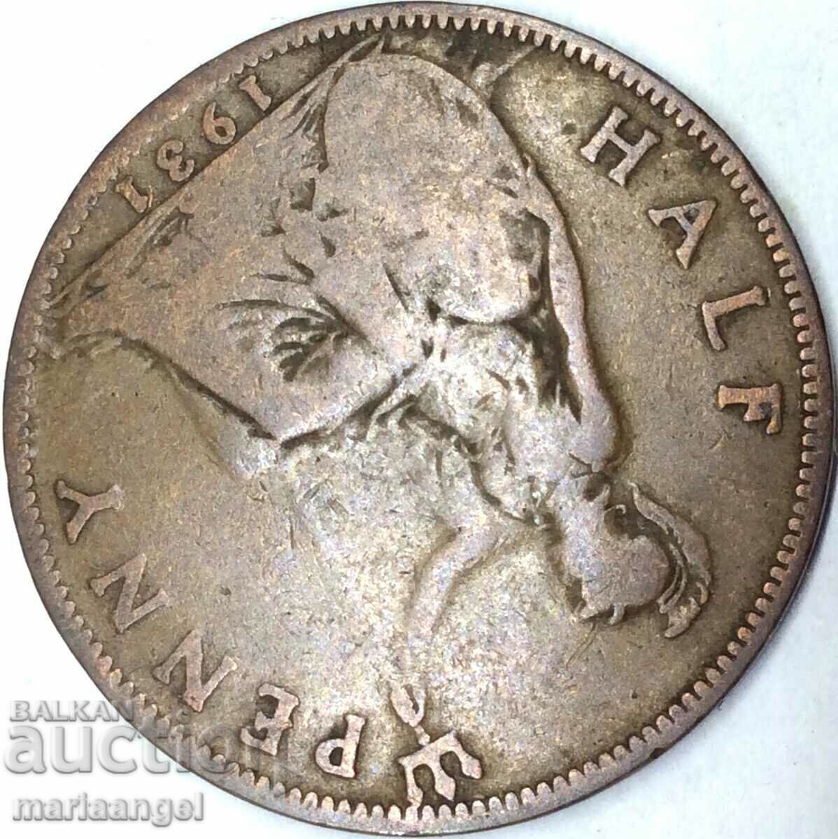 Great Britain 1/2 Penny 1931 George V Bronze - 5