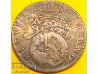 20 grani Tari 1684 Italia Regatul Neapolelui Carol II argint