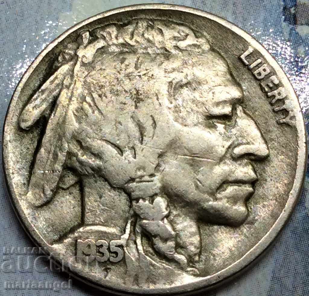 US 5 Cent 1935 Indian Head with price 15.00 BGN | € 7.67