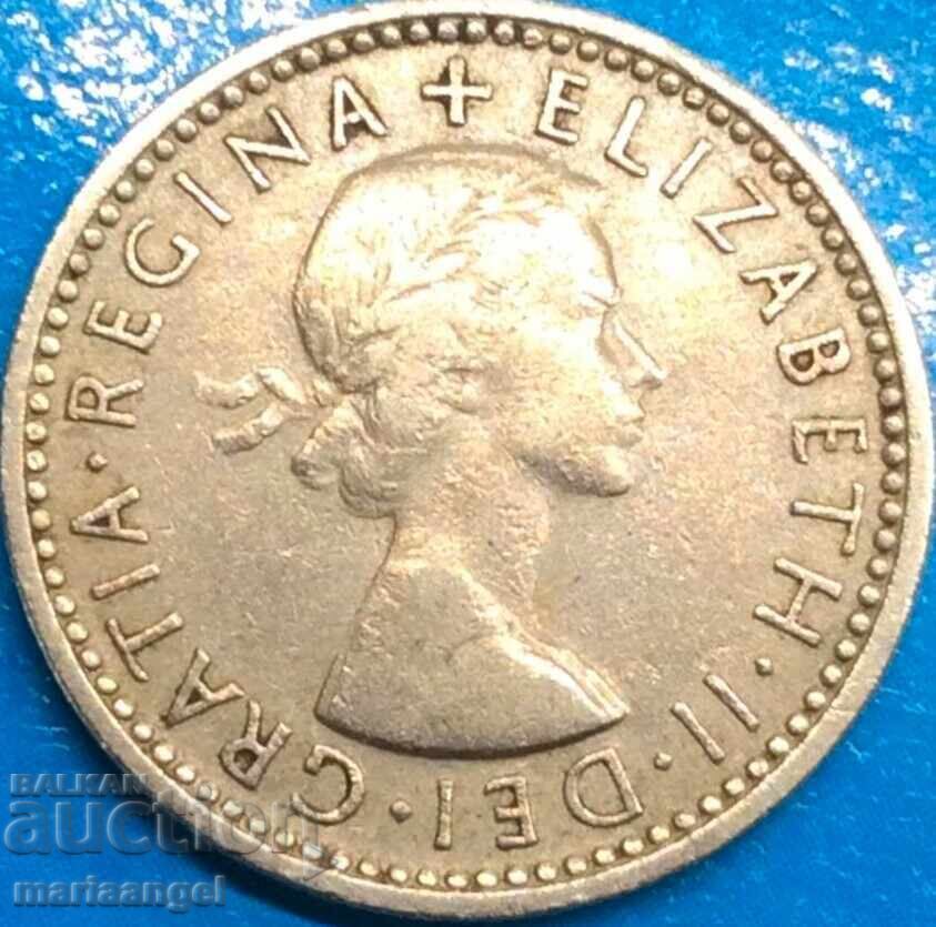 Παράδοση 6 πένες 1955 Ηνωμένο Βασίλειο νέα Ελισάβετ
