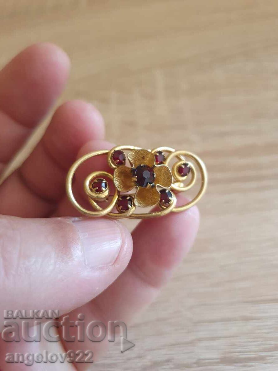 Auction Vintage brooch with natural stones!!! Auction Vintage brooch with natural stones!!!