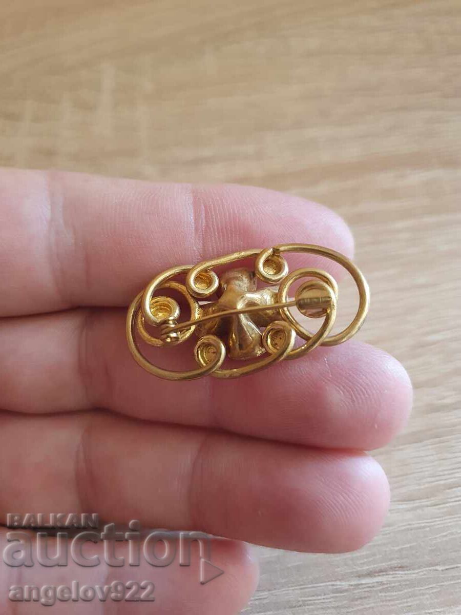 Vintage brooch with natural stones!!! - 5 Vintage brooch with natural stones!!! - 5