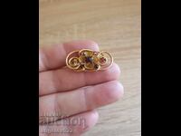 Vintage brooch with natural stones!!!