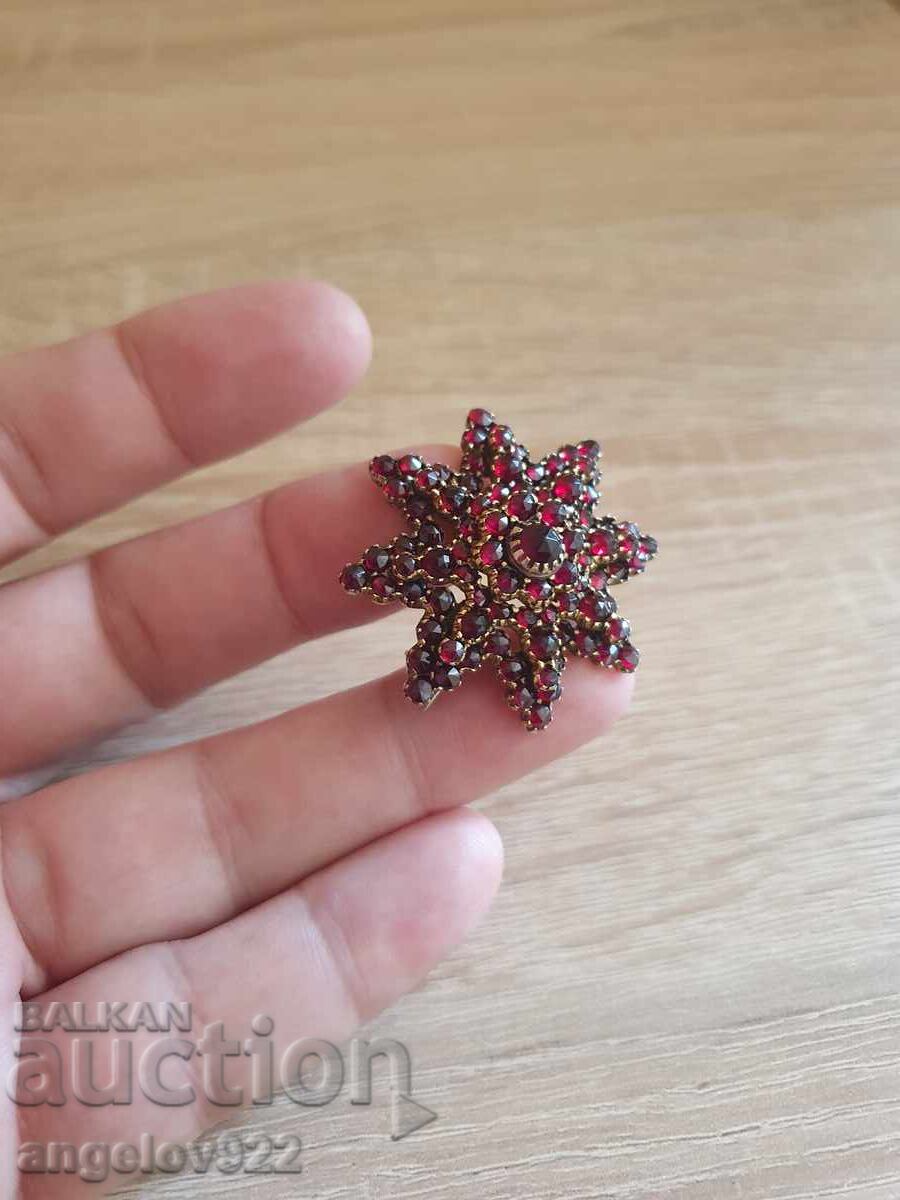 Vintage brooch with natural stones!!! - 5 Vintage brooch with natural stones!!! - 5
