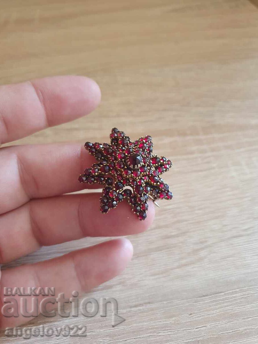 Vintage brooch with natural stones!!! - 6 Vintage brooch with natural stones!!! - 6