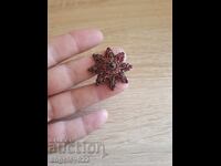Vintage brooch with natural stones!!!