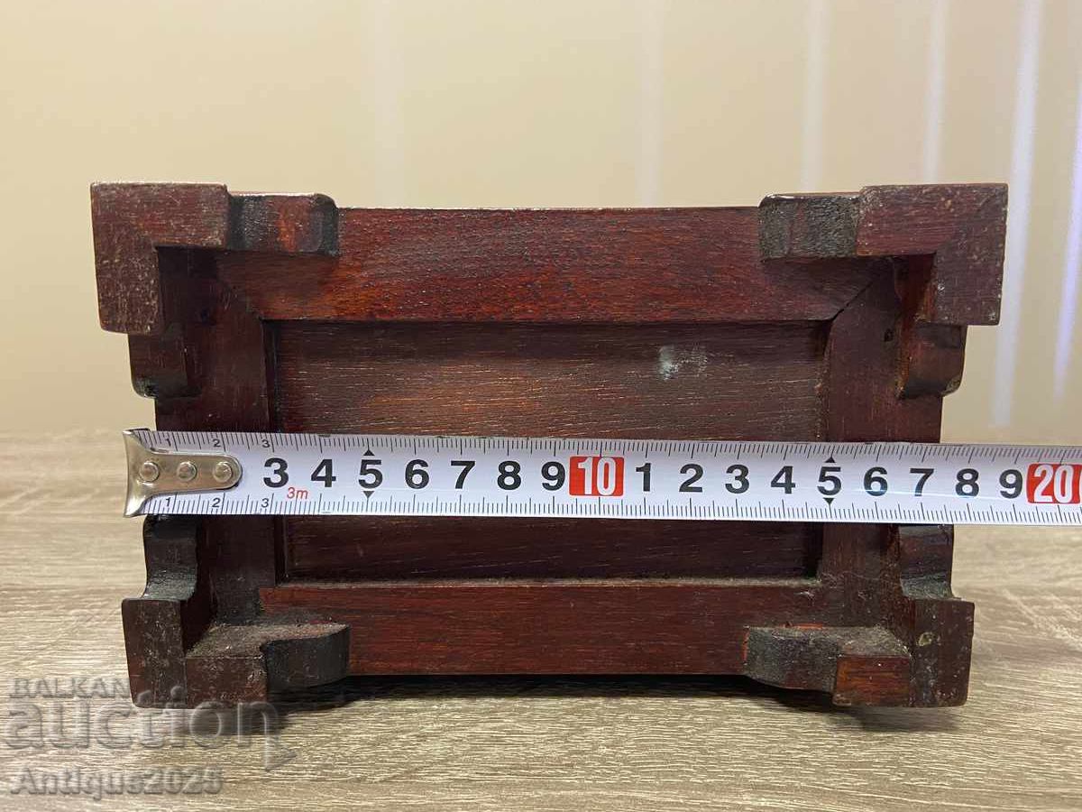 Доставка на Винтидж дървена музикална кутия за бижута