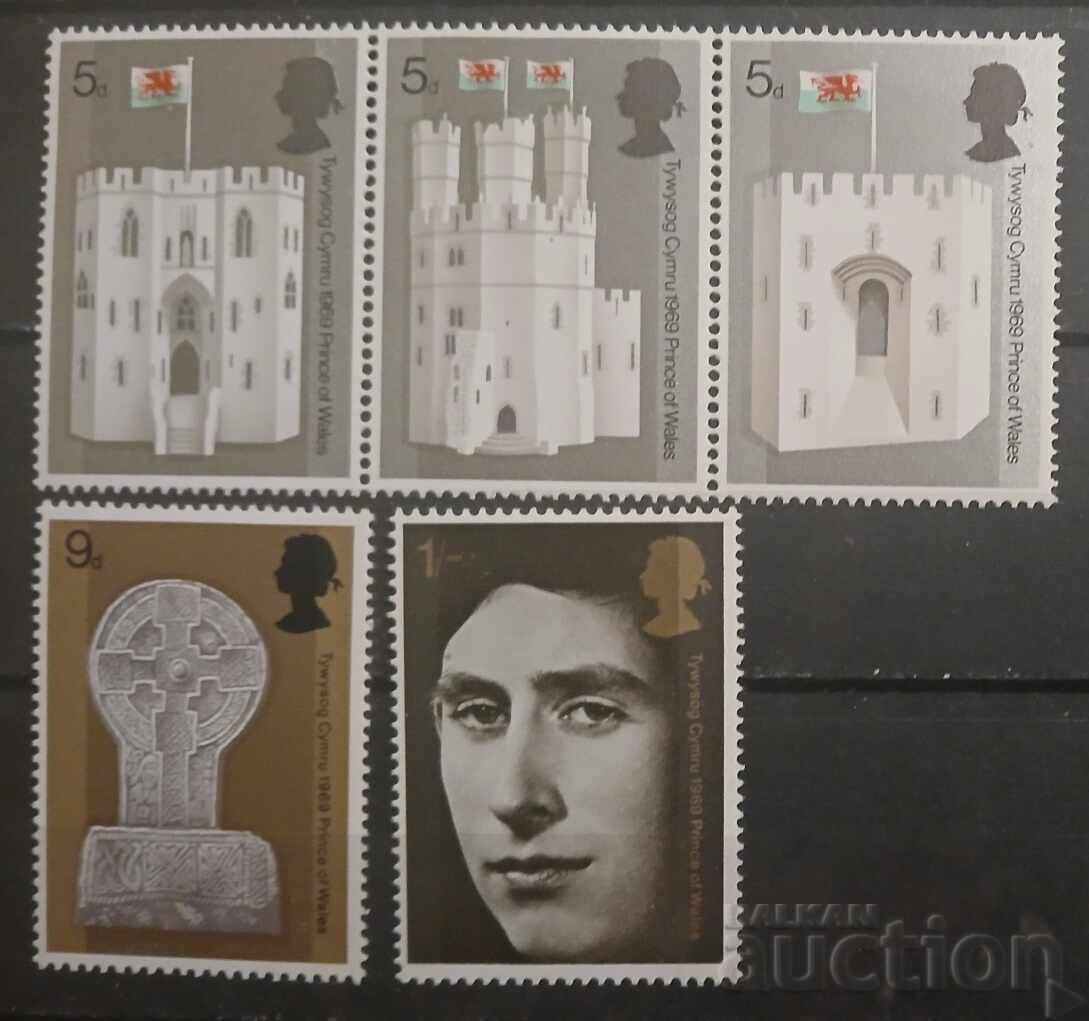 Ηνωμένο Βασίλειο 1969 Πρόσωπα/Κτίρια MNH