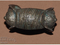 Παλαιό μπρούτζινο βραχιόλι-σφεντόνα με σταυρό