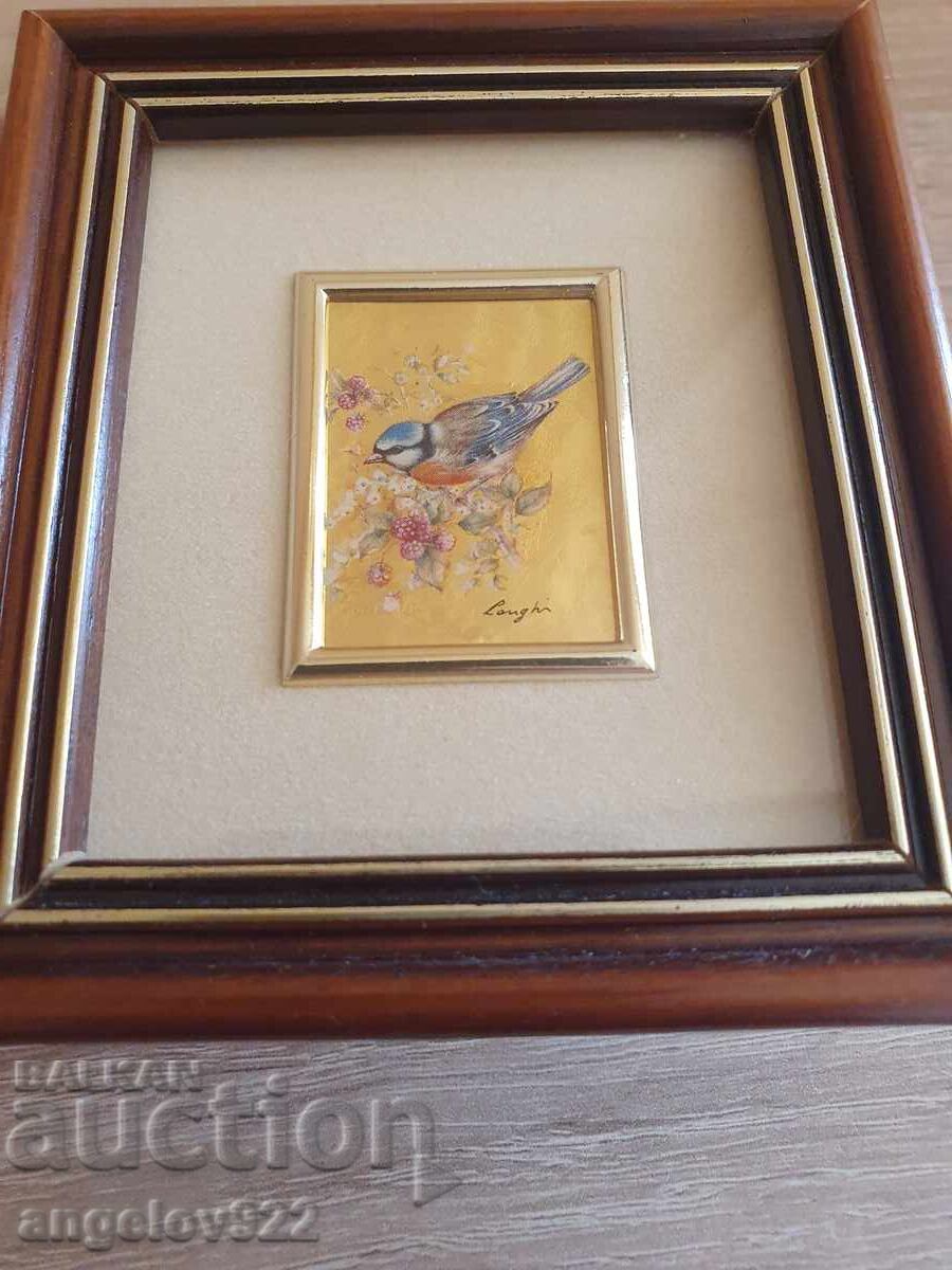 Auction Lithograph on authentic 960 % 23 karat gold foil!!! Auction Lithograph on authentic 960 % 23 karat gold foil!!!