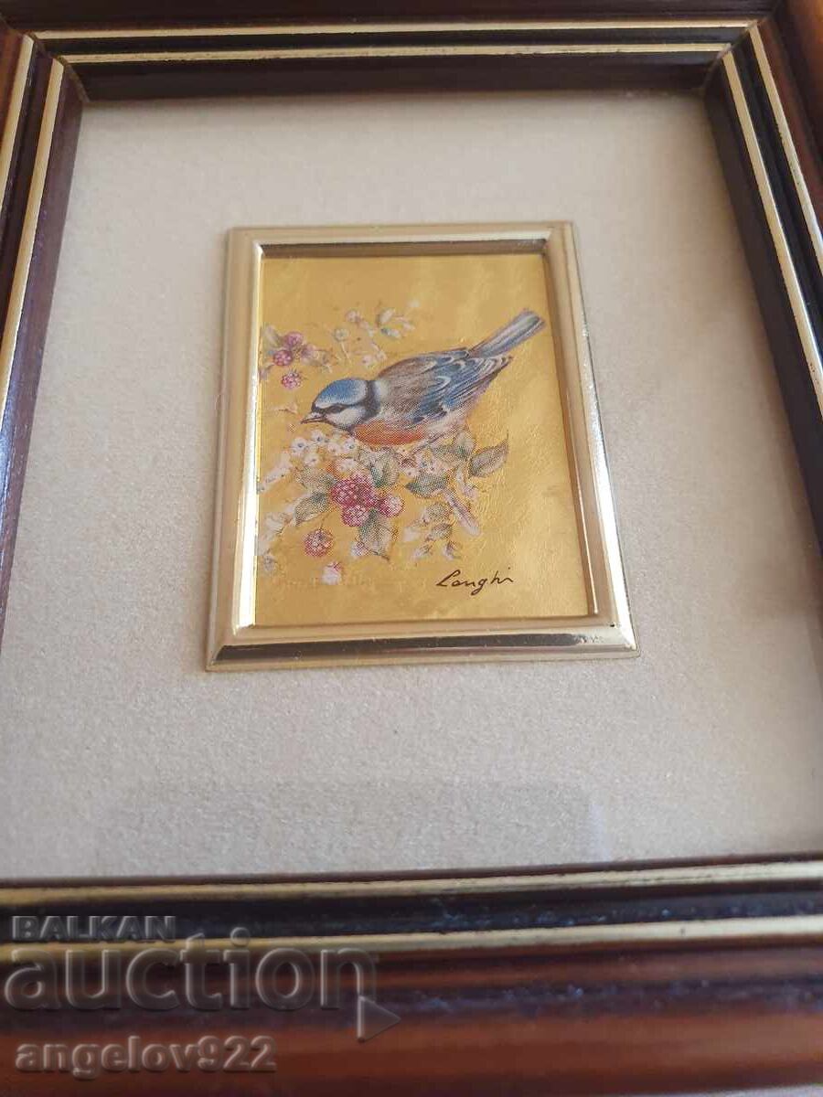 Delivery of Lithograph on authentic 960 % 23 karat gold foil!!! Delivery of Lithograph on authentic 960 % 23 karat gold foil!!!