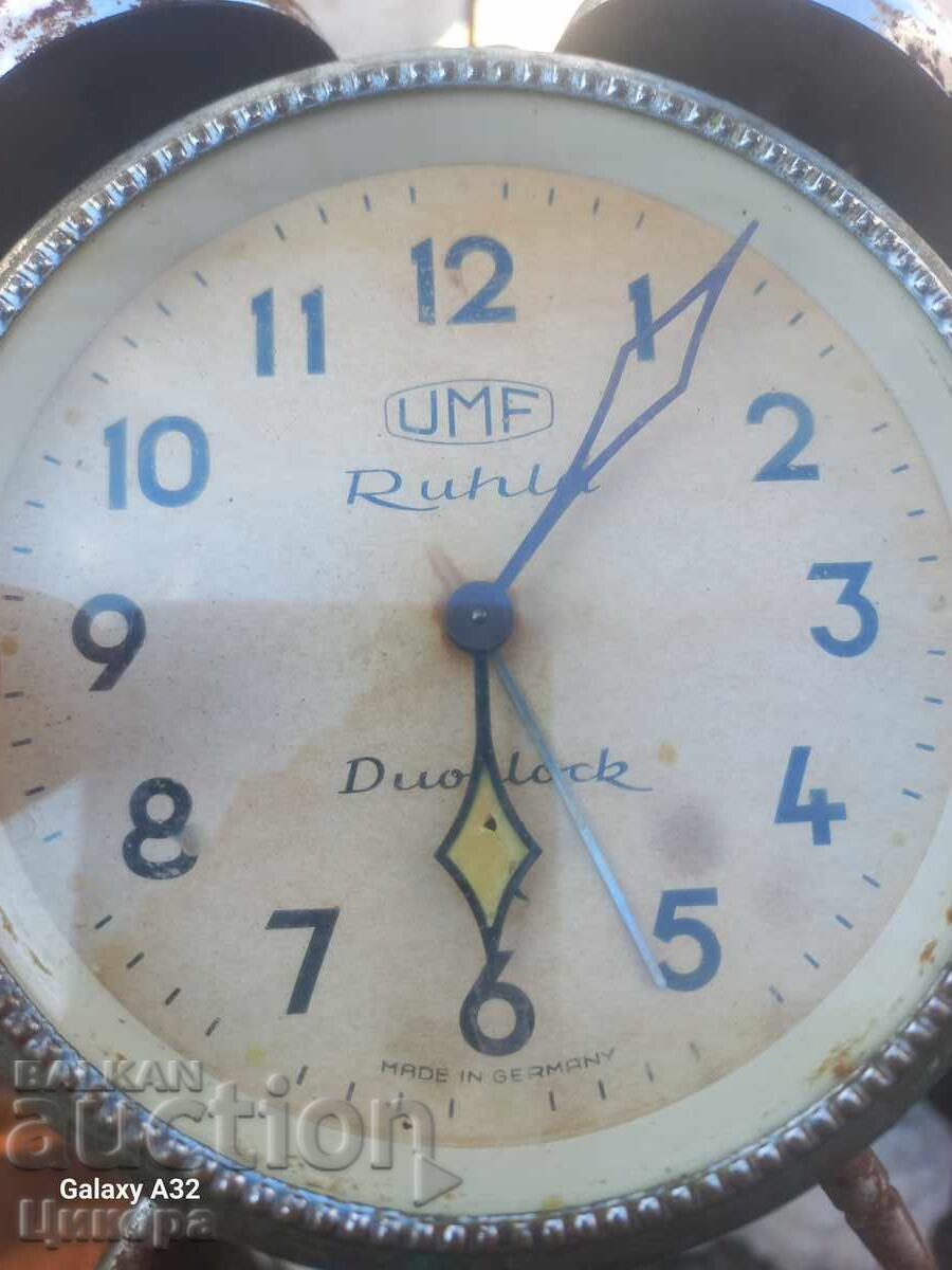 Auction  ROYAL GERMAN CLOCK ALARM UMF RUHLA